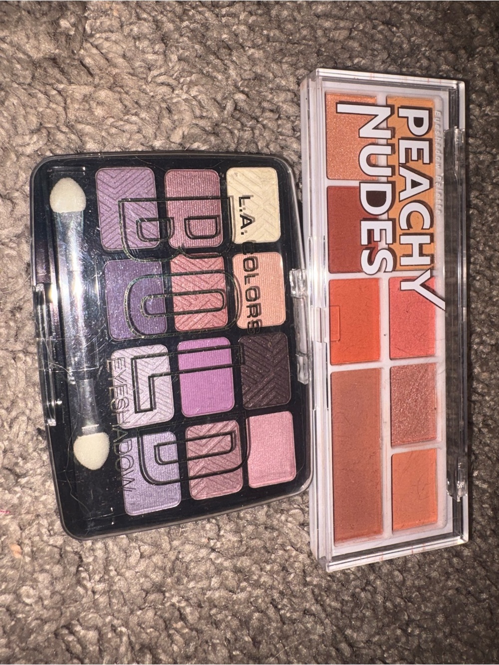 L.A. Colors Peachy Nudes & Purple Pink Eyeshadow Duos